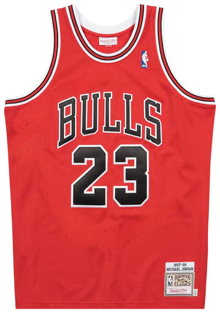 Mitchell  Ness Michael Jordan Chicago Bulls 1997 98 Authentic Jersey Red