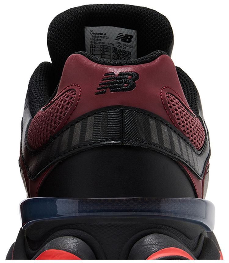 New Balance 9060 Black Washed Burgundy