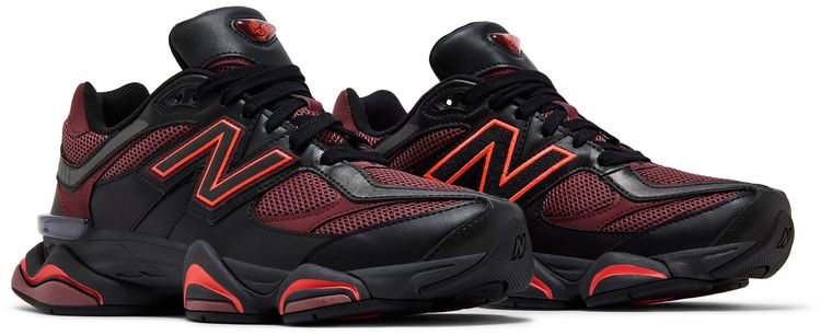 New Balance 9060 Black Washed Burgundy