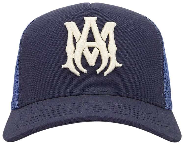 Amiri Ma Trucker Hat Navy White