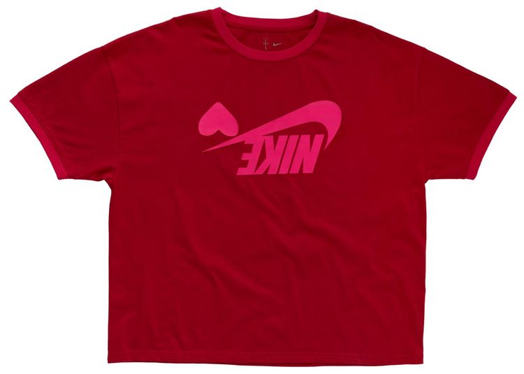 Cactus Jack by Travis Scott x Nike Heart Ringer Tee Red