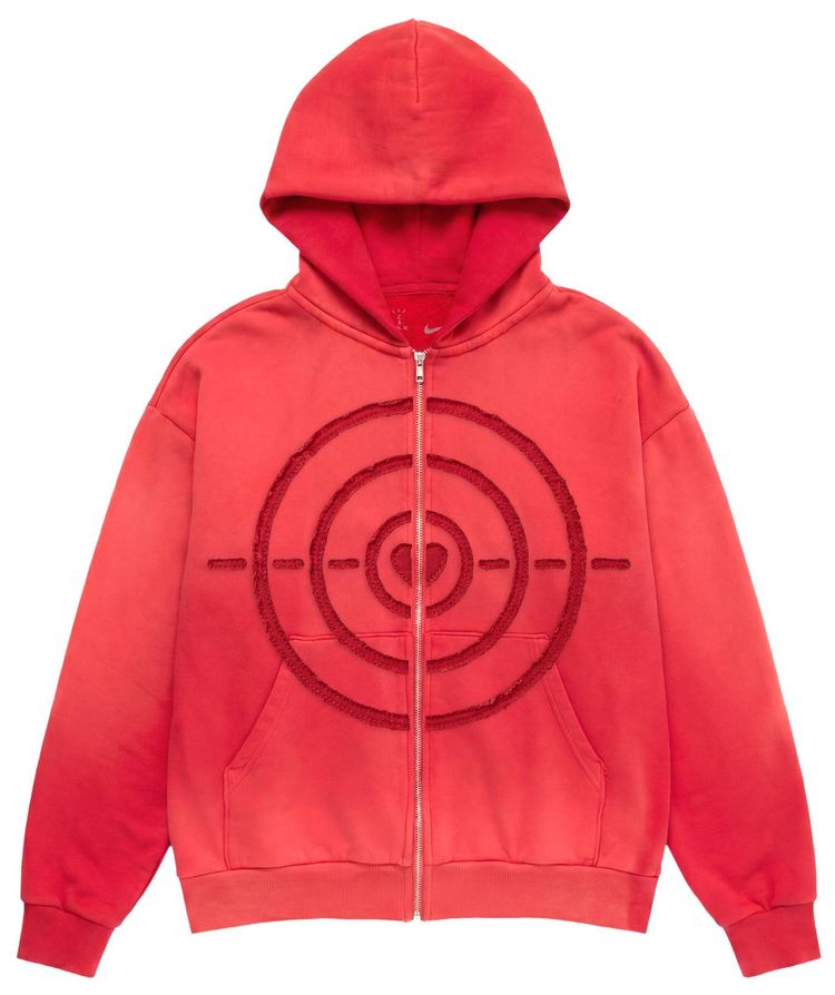 Cactus Jack by Travis Scott x Nike Bullseye Zip Hoodie Red