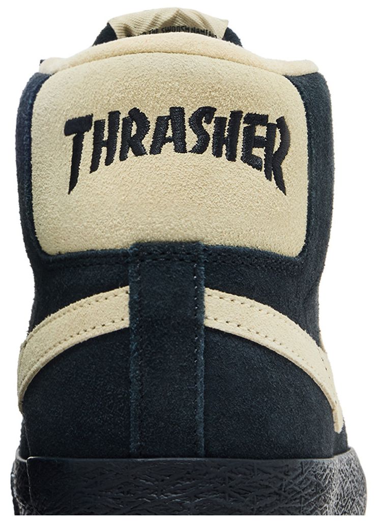 Thrasher x Nike Blazer SB Black Team Gold Gum