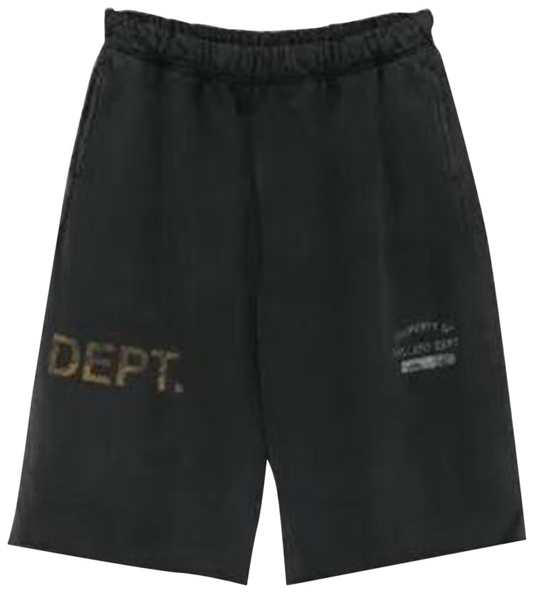 Gallery Dept Large Cut Off Shorts Washed Black