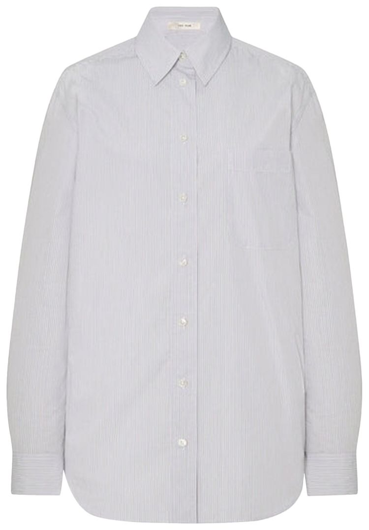 The Row Gavina Shirt WhiteBlue Stripe