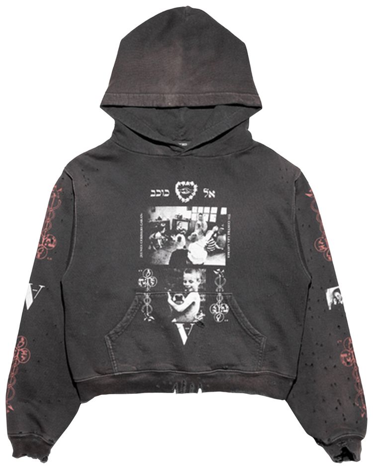 Enfants Riches Deprimes Cherry Petite Hoodie Faded Black