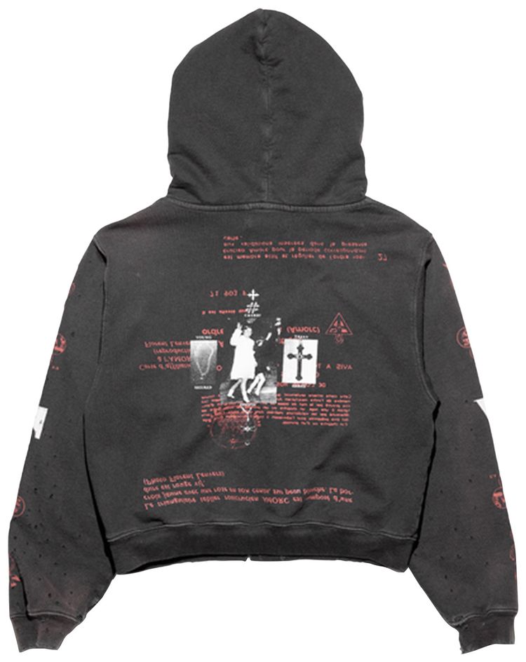 Enfants Riches Deprimes Cherry Petite Hoodie Faded Black