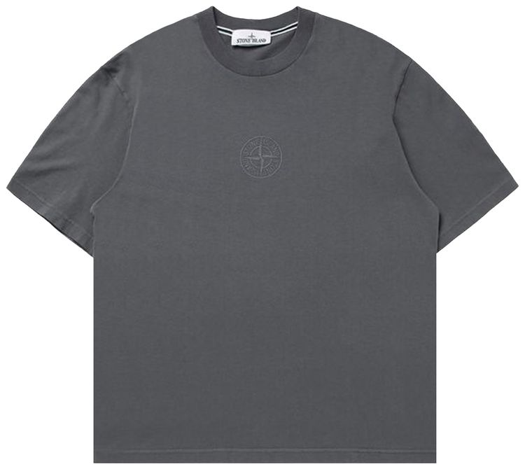Stone Island Basic T Shirt Blue Grey