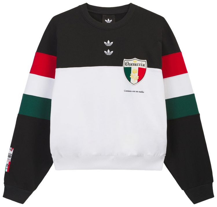 Adidas x Willy Chavarria Crew Sweatshirt BlackWhite