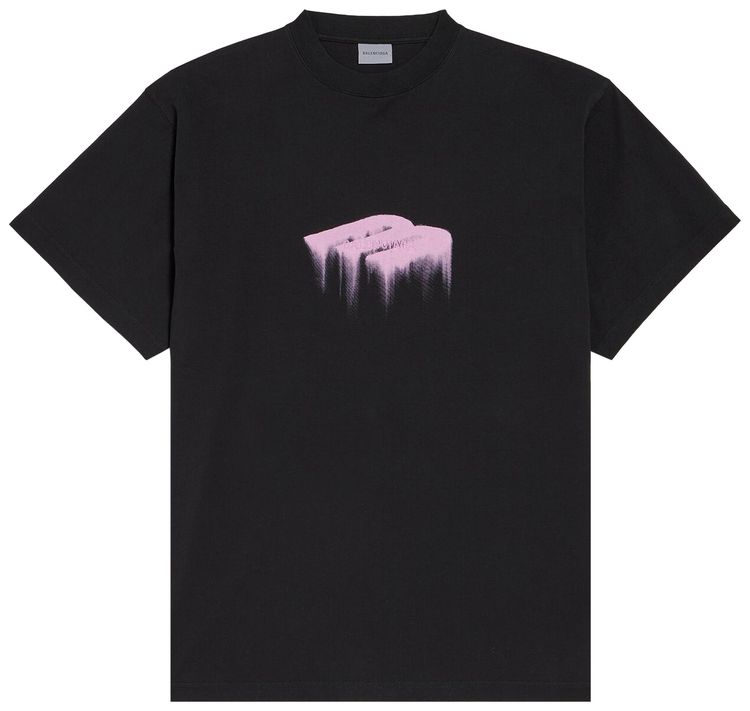Balenciaga Oversized T Shirt Black
