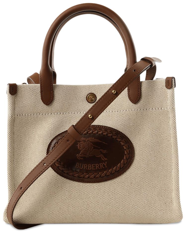 Burberry Canvas LI6 Tote Bag Natural