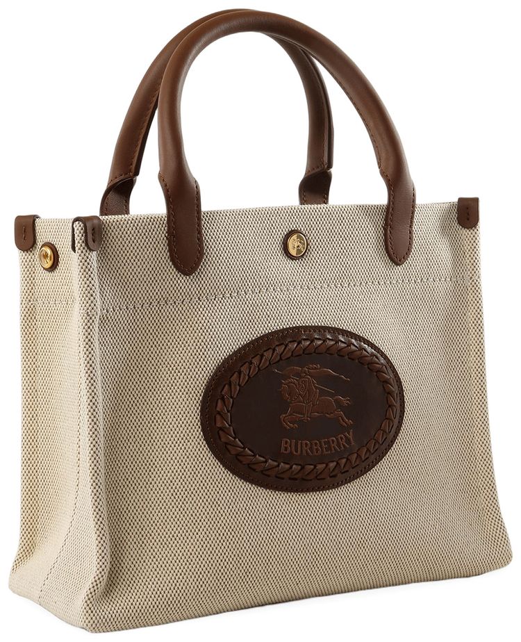 Burberry Canvas LI6 Tote Bag Natural