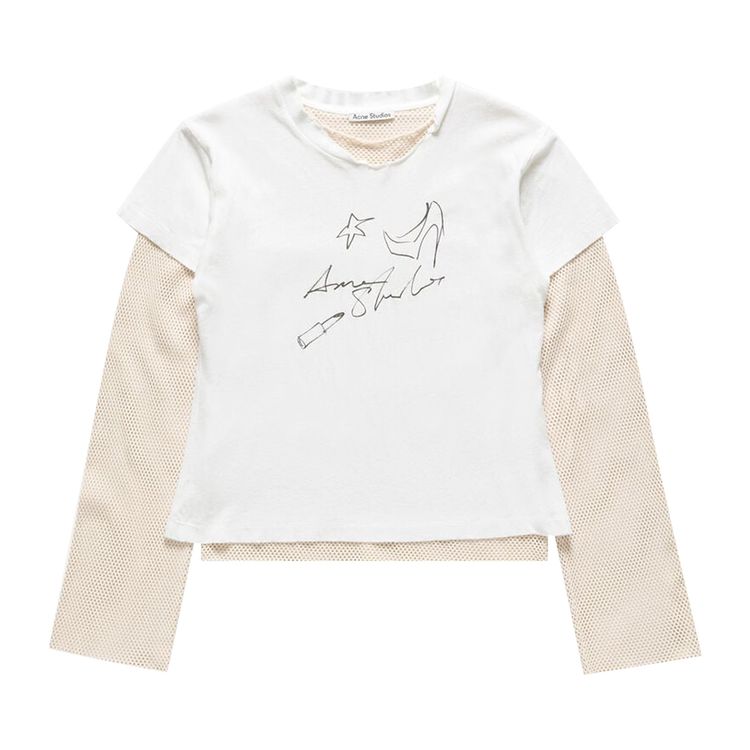 Acne Studios Layered Long Sleeve Off White