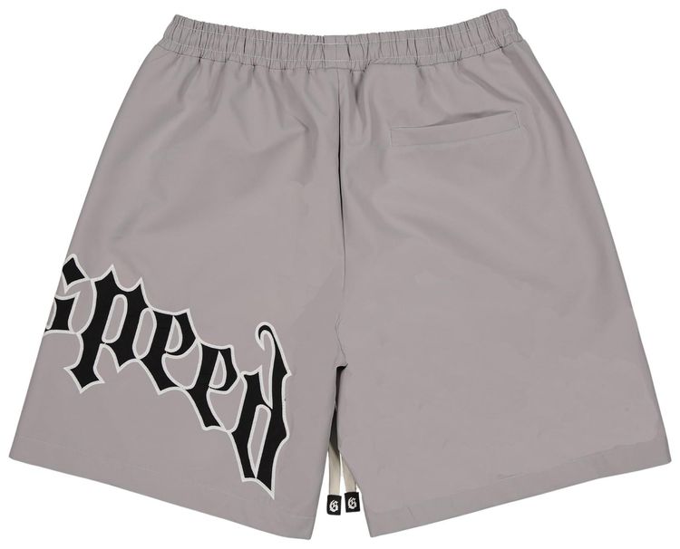 Godspeed OG Logo Nylon Shorts Grey