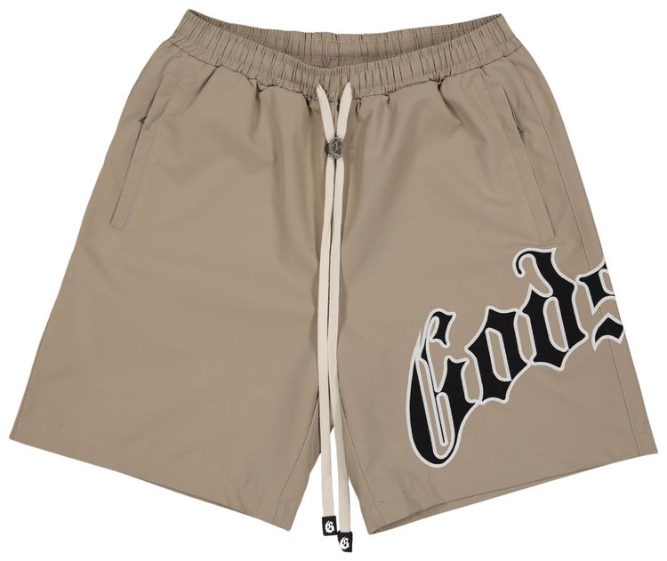Godspeed OG Logo Nylon Shorts Sand