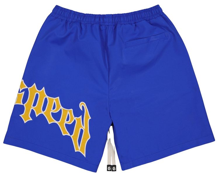 Godspeed OG Logo Nylon Shorts BlueYellow