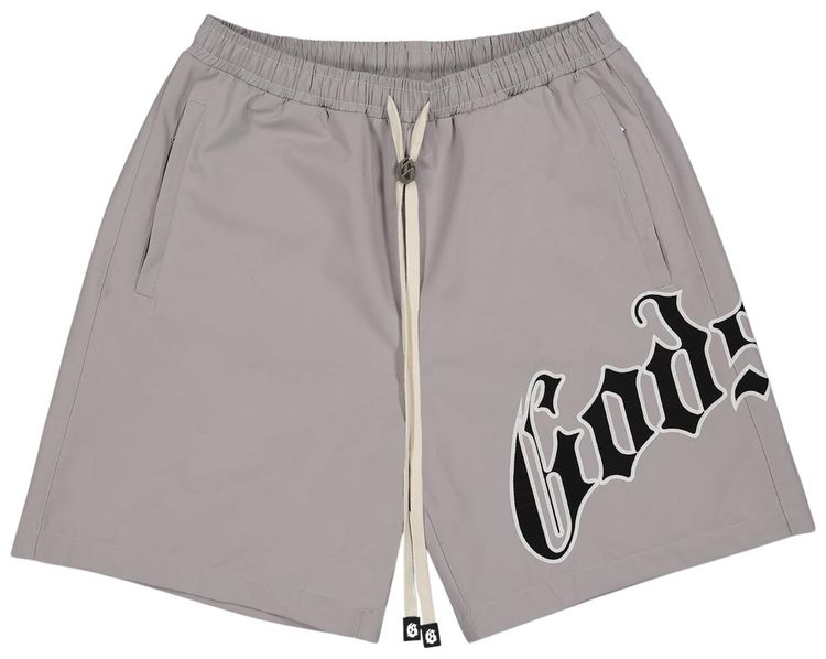 Godspeed OG Logo Nylon Shorts Grey