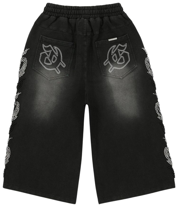 Godspeed Nior Studded 3QTR Shorts Black