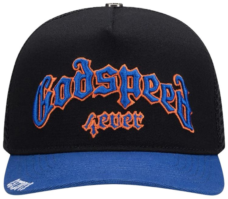 Godspeed Forever Trucker Hat BlackBlueOrange