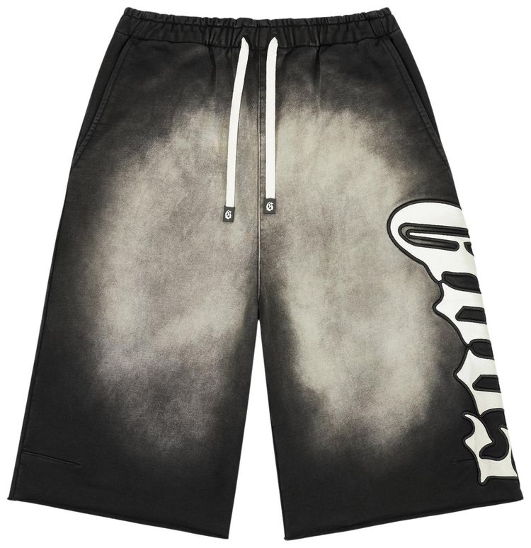 Godspeed OG Logo 3QTR Shorts Black Wash