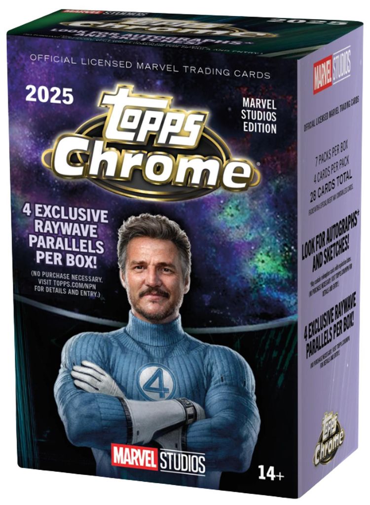 2025 Topps Chrome Marvel Studios Blaster Box