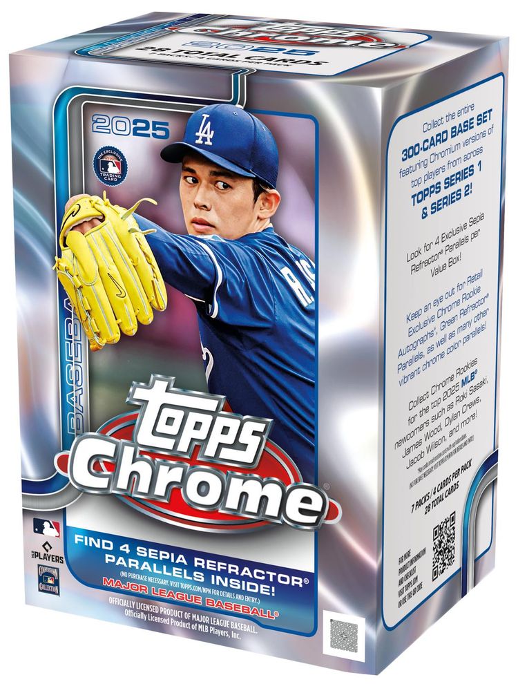 2025 Topps Chrome Baseball Blaster Box