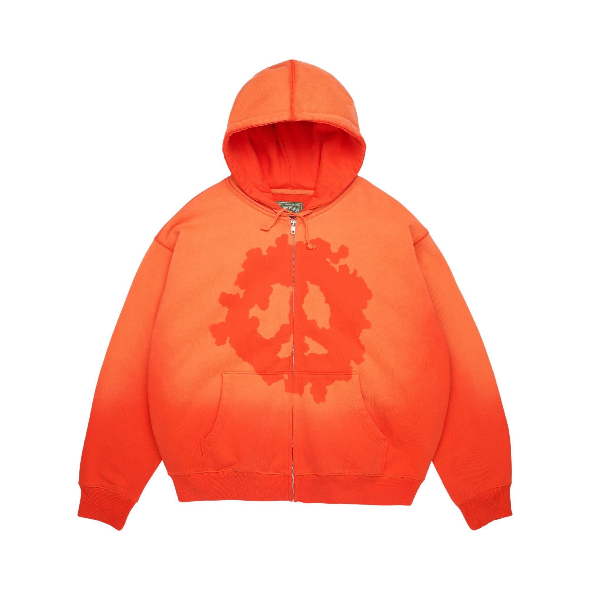 Buy Denim Tears Peace Wreath Knockout Zip Hoodie 'Orange