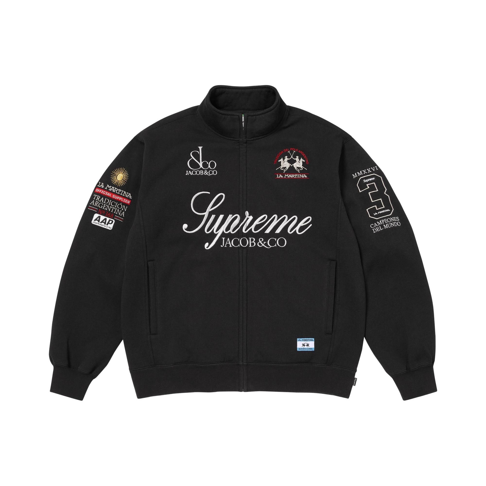 Supreme La Martina Jacob & Co Zip Up 黒 M Buy Supreme x La Martina x Jacob & Co Zip Up Sweatshirt 'Black