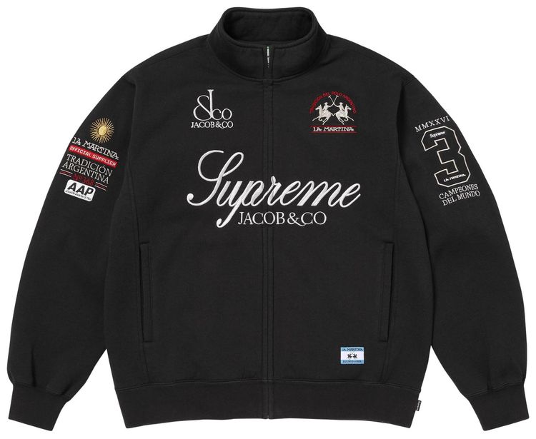 Supreme x La Martina x Jacob  Co Zip Up Sweatshirt Black