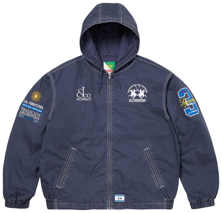Supreme x La Martina x Jacob  Co Lightweight Hooded Jacket Navy