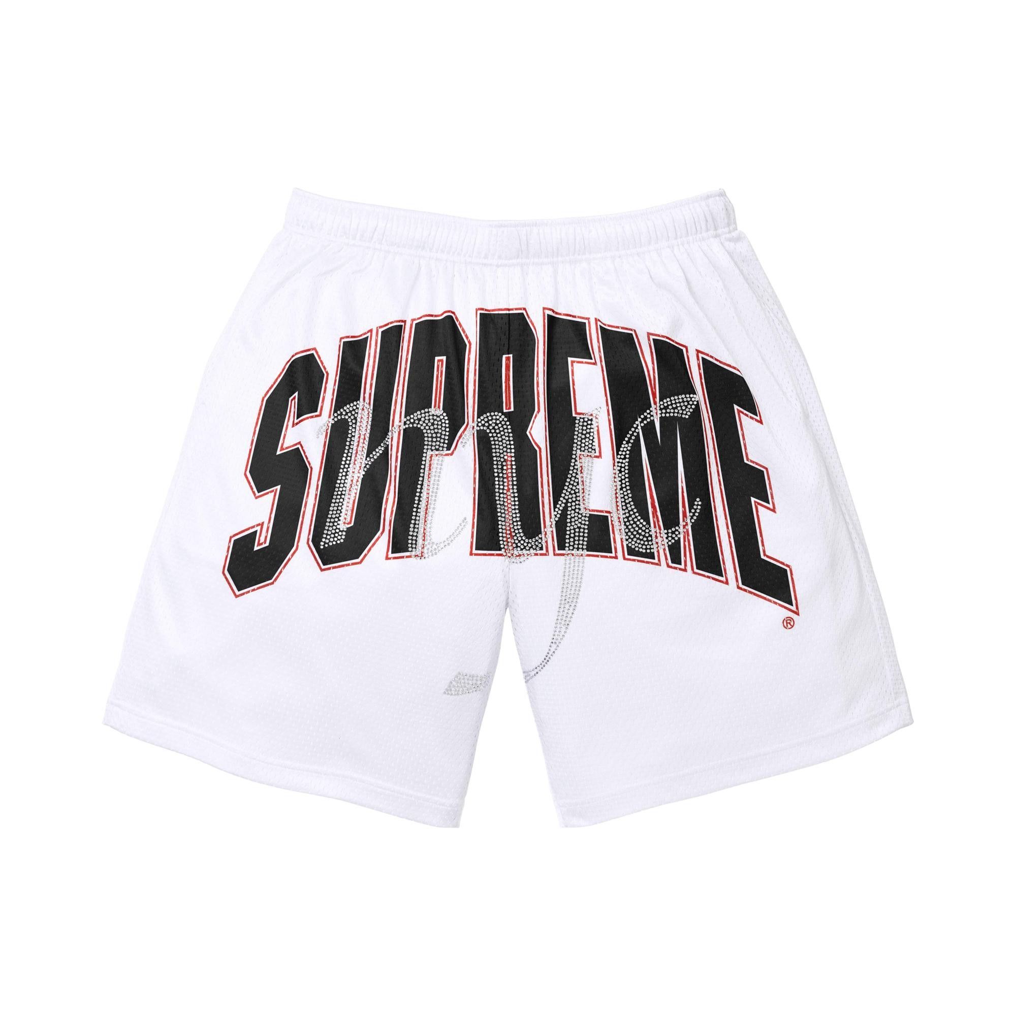 Buy Supreme Rhinestone Mesh Short 'White' - SS26SH48 WHITE | GOAT