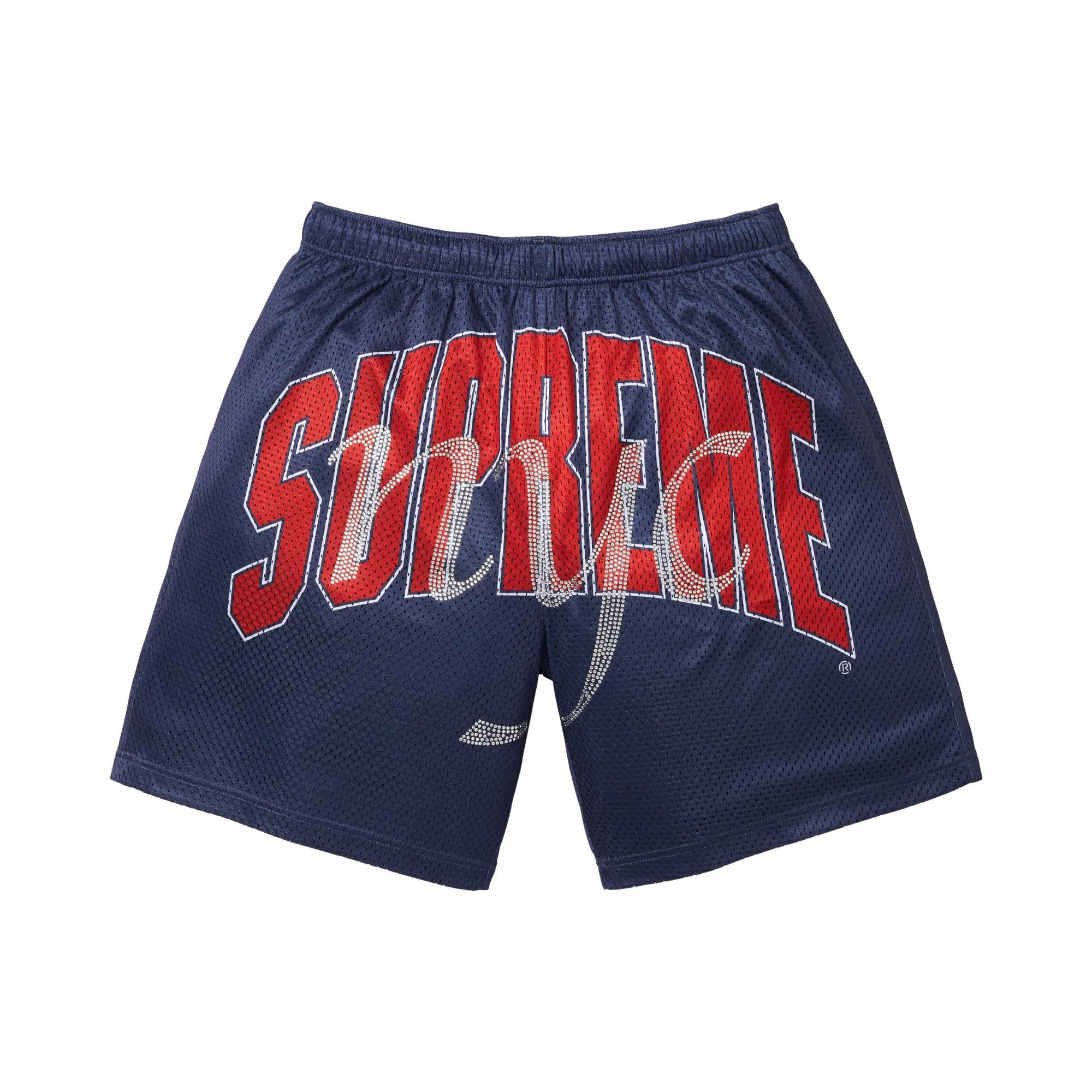 Buy Supreme Rhinestone Mesh Short 'Navy' - SS26SH48 NAVY | GOAT