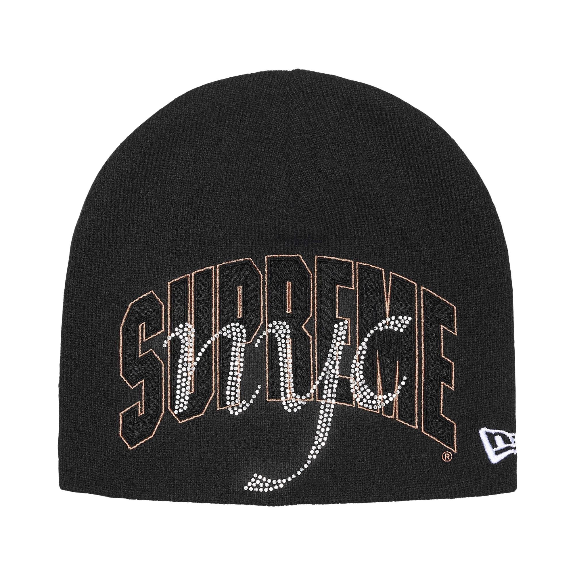 Buy Supreme New Era Rhinestone Beanie 'Black' - SS26BN45 BLACK | GOAT