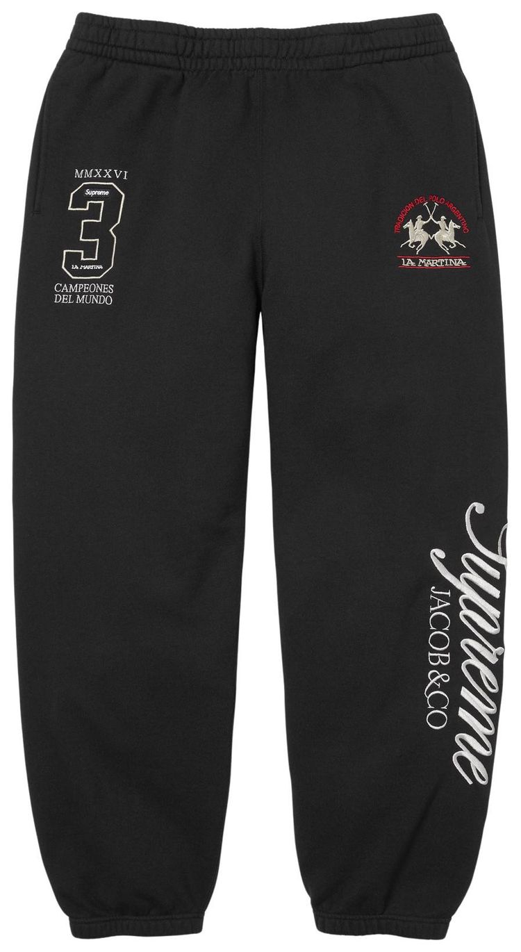 Supreme x La Martina x Jacob  Co Sweatpant Black