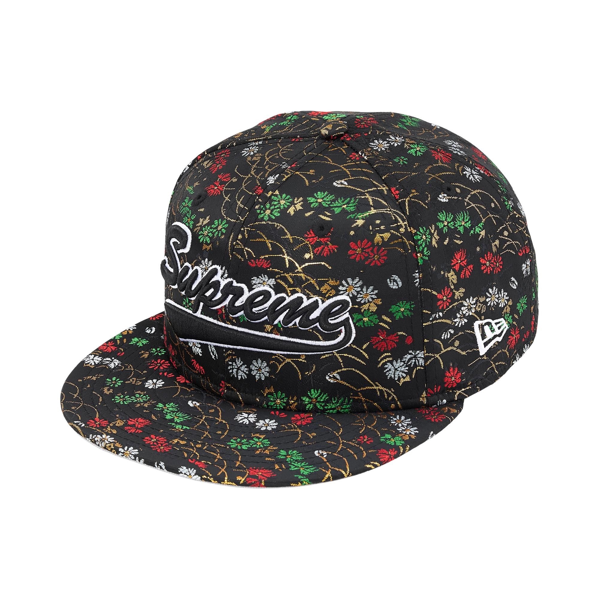 Supreme NEW ERA Liberty フローラル柄 Buy Supreme Floral Jacquard New Era 'Black' - SS26H BLACK | GOAT