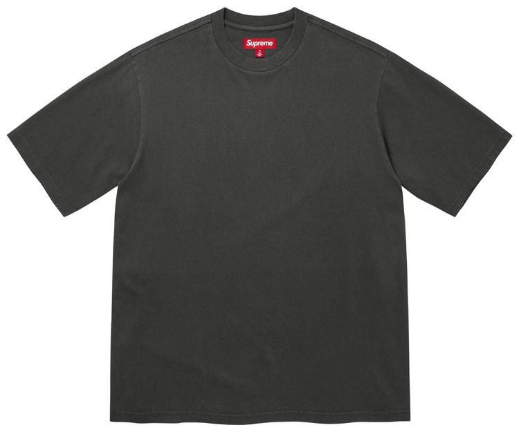 Supreme Rhinestone Script Short Sleeve Top Black