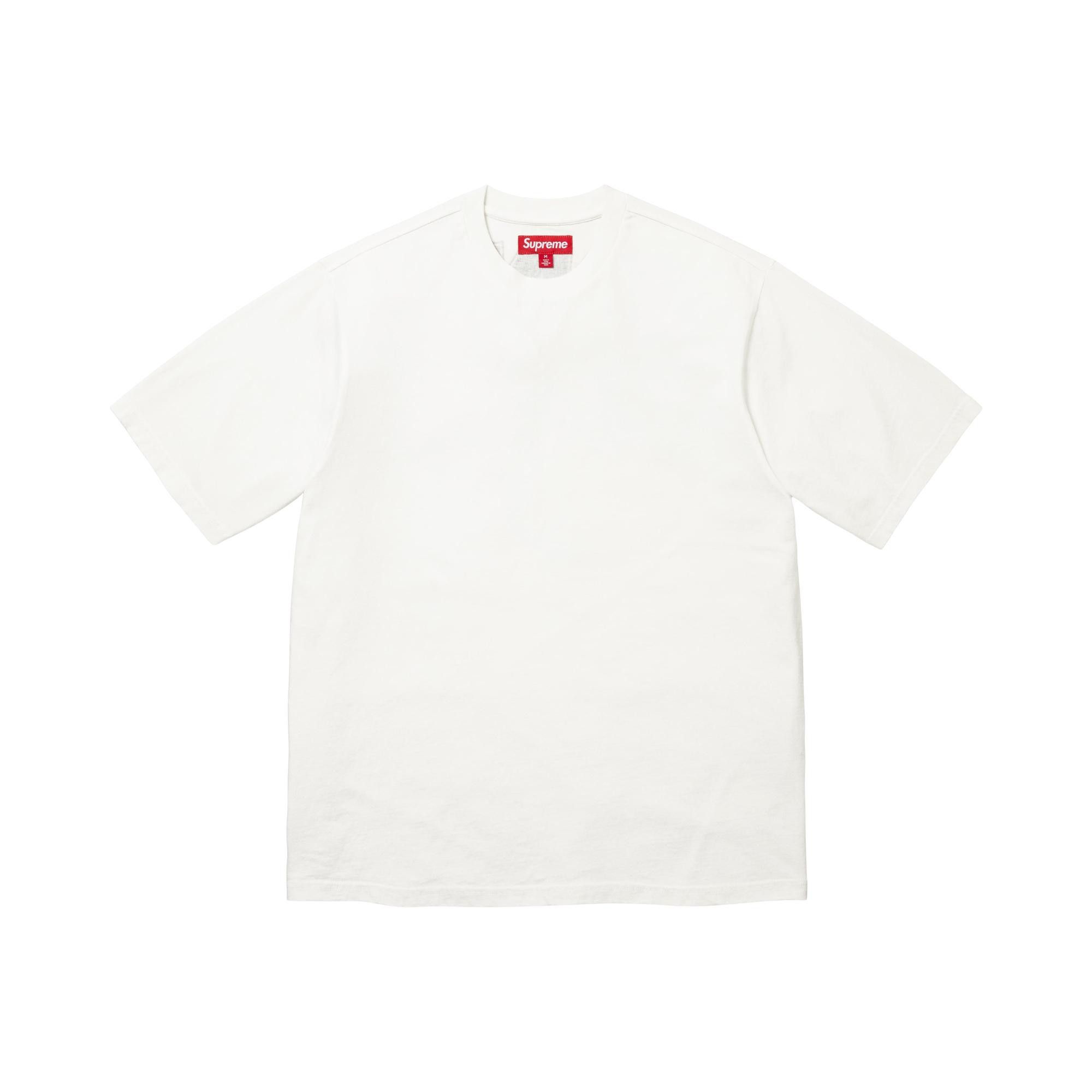 Buy Supreme Rhinestone Script Short-Sleeve Top 'White' - SS26KN86