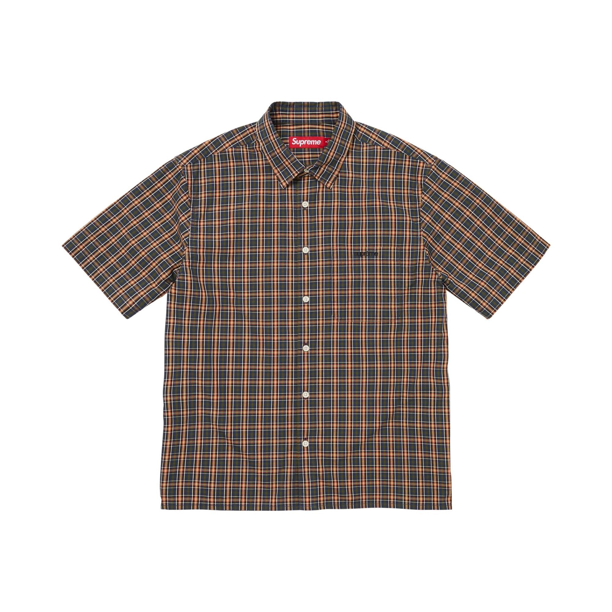Buy Supreme Mini Plaid Short-Sleeve Shirt 'Navy' - SS26S8 NAVY | GOAT