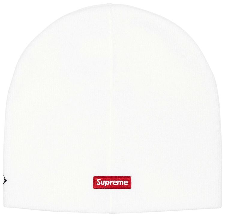 Supreme New Era Rhinestone Beanie White