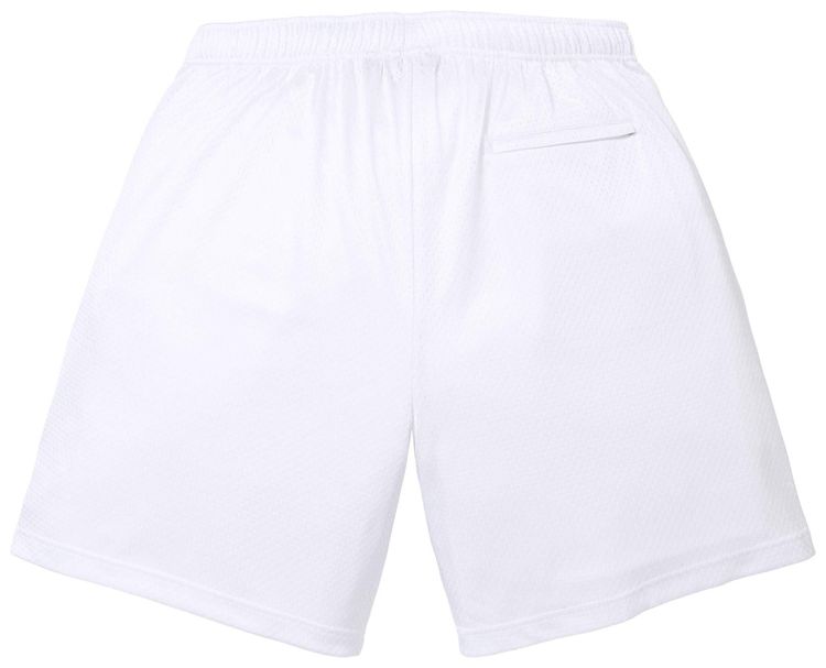 Supreme Rhinestone Mesh Short White
