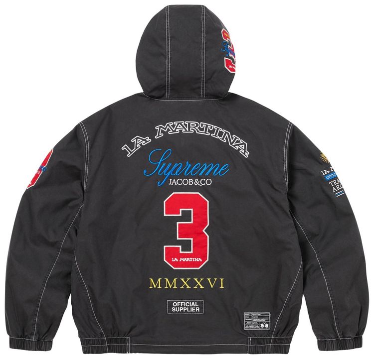 Supreme x La Martina x Jacob  Co Lightweight Hooded Jacket Black
