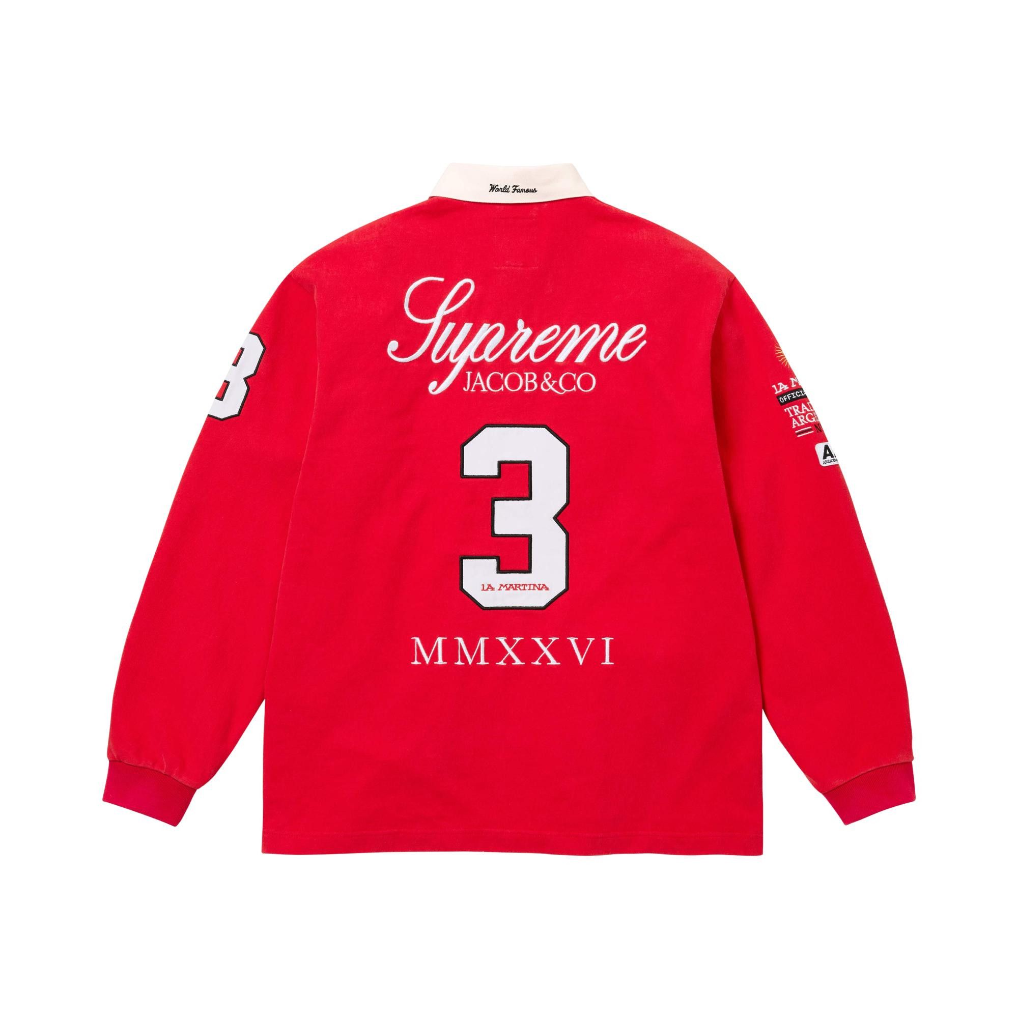Buy Supreme x La Martina x Jacob & Co Rugby 'Red' - SS26KN65 RED