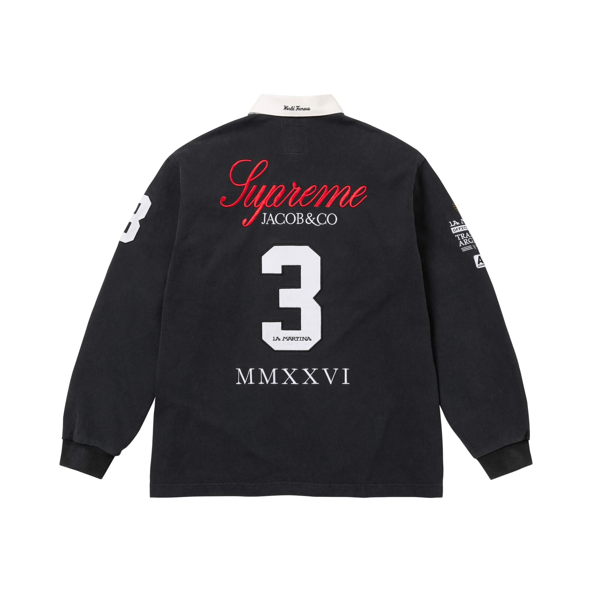 Buy Supreme x La Martina x Jacob & Co Rugby 'Black' - SS26KN65