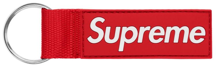 Supreme Webbing Keychain Red