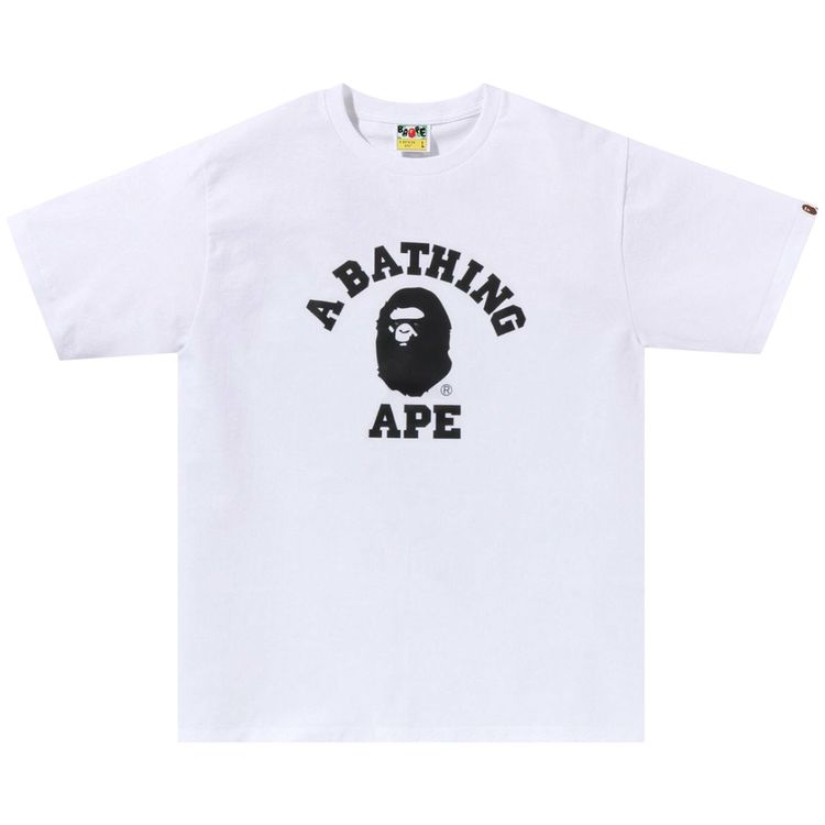BAPE Stone Eye College Tee White