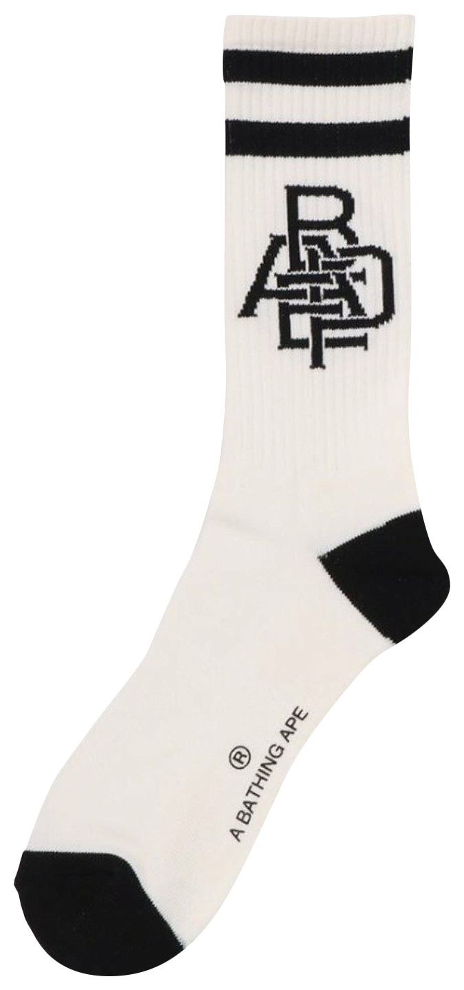 BAPE Head Line Socks White