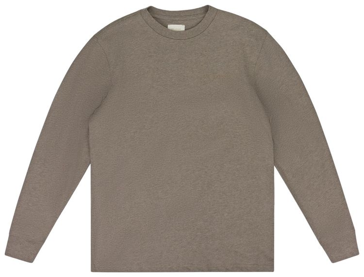 Aime Leon Dore Long Sleeve Melange Uniform Tee Brown