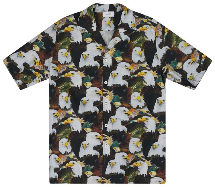 Rhude Truck Stop American Eagle Button Up Multicolor