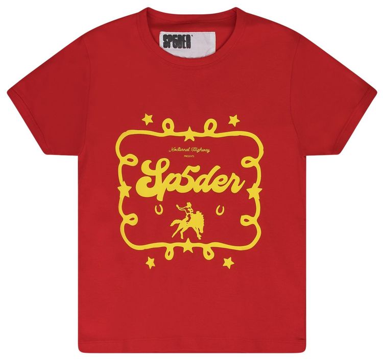 Sp5der Rodeo T Shirt Red