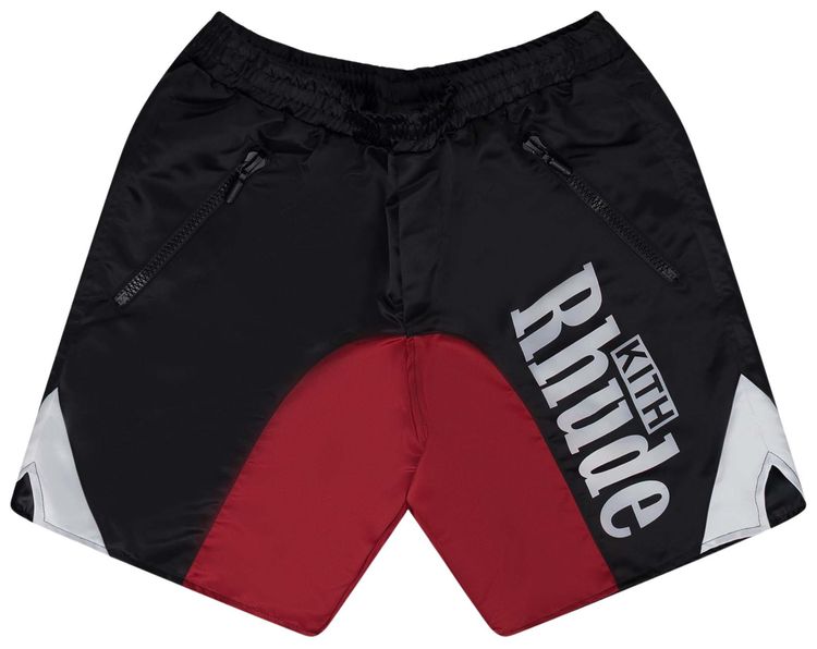 Rhude x Kith Panel Shorts Black